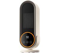 Radiateur électrique - Radiateur ventilé portable et économe en énergie, avec thermostat réglable - Puissance de chauffage rapide de 1200W - Technologie céramique - Télécommande avec minuterie intelli