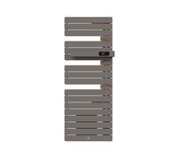 Radiateur électrique sèche-serviettes Allure 4 Classique Mât à droite 1750W Gris roche/Chêne - THERMOR - 483286