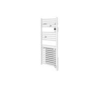 Radiateur électrique sèche-serviettes Doris 1000W blanc brillant.