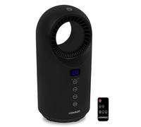 Radiateur électrique soufflant - 1500W - céramique - noir | sans pales - fonction oscillation