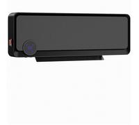 Radiateur électrique soufflant - chauffage électrique - HOMCOM - 3 niveaux de puissance, télécommande - PP - 56x11,7x18,5cm - noir
