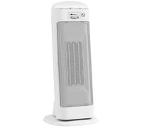 Radiateur électrique soufflant - HOMCOM - céramique - 2000 W - 4 modes, thermostat réglable - ABS et PA - 20x20x49cm - blanc
