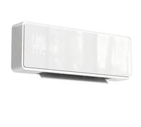 Radiateur électrique soufflant mural - HOMCOM - céramique - 1000/2000W - ventilateur, thermostat - ABS PA - 54x18,7x12,3cm - blanc