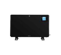 Radiateur Electrique TK 2080 DR 2000W 45dB Affichage Lumineux LED Télécommande Métal Noir