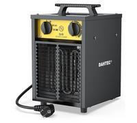 Radiateur électrique ventilé - 3000 W - Boîtier en acier - Noir