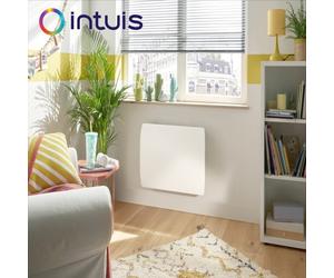 Radiateur électrique vertical blanc satiné OSLO 1000W - INTUIS M143213