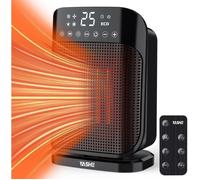 YASHE Chauffage soufflant PTC924R-H, 1800 W, ECO, noir