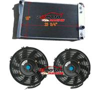 Radiateur en aluminium, 3 rangées, 15" de haut x 23 5/8" de large, raccord supérieur 1 1/4", raccord inférieur 1 3/8", compatible avec 1982-2002 S10/Blazer
