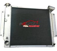 Radiateur en aluminium, 3 rangées, épaisseur 56 mm, dimensions du noyau 22 1/8" x 21 3/4", capacité de refroidissement accrue de 30 %, compatible avec International Scout II & Pickup 50L 56L V8 (1970-