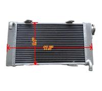 radiateur en aluminium de course de 50MM, conçu sur mesure pour les karts, design léger, performance de refroidissement optimale