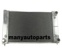 Radiateur en aluminium, dimensions du cœur : H308 mm x L430 mm x P40 mm, dimensions totales : H338 mm x L544 mm x P102 mm, entrée/sortie : Φ32 mm, poids : 6,5 kg, 2 rangées