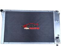 Radiateur en aluminium, dimensions du noyau 17" H x 26-1/4" L, dimensions totales 18-3/4" H x 32-1/4" L, raccord supérieur 1-3/8", raccord inférieur 1-1/2", compatible avec les Chevy Corvette V8 5,0 L