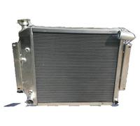 Radiateur en aluminium pour International Harvester Scout II, design 3 rangées, ventilateur 16" inclus, refroidissement optimisé