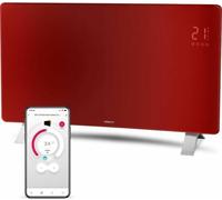 Radiateur en verre intelligent Wi-Fi - SENCOR - SCF 4742RD - 2400 W - 2 niveaux - Thermostat - Rouge