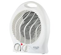 Radiateur et Ventilateur Soufflant, Portable, Air Chaud / Froid, Thermostat Adler AD 7728 2000W Blanc