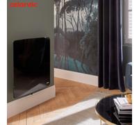 Radiateur fonte VERALI 1000W horizontal noir brillant - ATLANTIC 507659