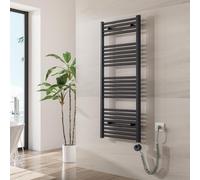 Radiateur Heilmetz Radiateur électrique de salle de bain Sèche-serviettes 120 x 50 cm Anthracite Chauffe-serviettes