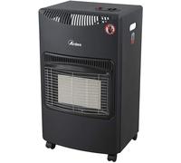 Radiateur infrarouge à gaz, avec bouteille de GPL, 3 niveaux de puissance - Four avec compartiment à bouteille, dispositif de sécurité, contrôle du niveau de flamme et d'oxygène + kit de montage