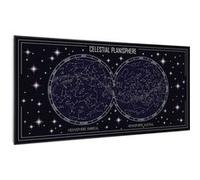 Radiateur infrarouge - Klarstein Wonderwall Air Art - Panneau chauffant - 120x60cm - 700W - Connecté - Constellations cadre noir Multicolore G