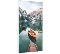 Radiateur infrarouge - Klarstein Wonderwall Air Art - Panneau chauffant - 60x120cm - 700W - Connecté - Lac vertical cadre blanc Multicolore G