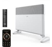 Radiateur infrarouge portable et mural, 2000W, chauffage électrique économe en énergie avec thermostat intelligent, application Wi-Fi et compatibilité Alexa, radiateur convecteur silencieux avec téléc