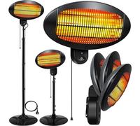 Radiateur infrarouge pour table à langer, lampe chauffante pour bébé, 2000W, appareil de chauffage sur pied | Radiateur chauffant mural, avec protection contre la chute, 3 niveaux de chauffage par lum