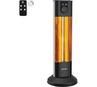 Radiateur infrarouge Solaria Terra 1500W avec fonction minuterie - noir
