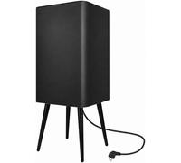 Radiateur infrarouge Tower500-Pro, modèle colonne de 500W, couleur noire. Équipé d'un thermostat tactile avec programmation sur 7 jours, d'une minuterie de 24 heures et compatible avec l'application T