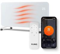 Radiateur konvecteur intelligent 2000W - 96 x 46 x 13 cm - Blanc | Radiateur en verre avec contrôle via application - Chauffage jusqu'à 60m3 - Chauffage électrique mobile