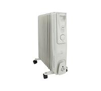 Radiateur mobile bain d'huile 2500W - blanc - Voltman
