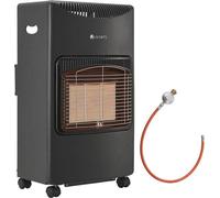 Radiateur mobile en céramique de 4 200 watts, chauffage au gaz économe en énergie pour balcons et terrasses, avec 3 niveaux de chauffage et un régulateur de pression
