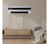 Radiateur mural céramique Dad 3000W, silencieux (moins de 45 dB), avec télécommande, écran LED, minuterie et grille oscillante, protection IPX2 et protection contre la surchauffe