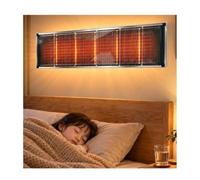 Radiateur Mural Rayonnant Économie Chauffage Rapide | Fixation Murale, Chaleur en 3 Secondes, Anti-Humidité, Silencieux(Black,200x50cm)