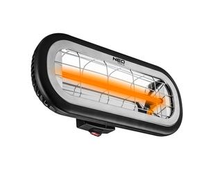 Radiateur NEO TOOLS 90-032, 2000W, IP55, Lampe ambre à faible éblouissement, pour le chauffage des sols, des entrepôts et des locaux
