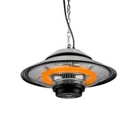 NEO TOOLS Radiateur infrarouge mural 1500W, IP44, élément chauffant lampe halogène, surface de chauffe 9 m², durée d'éclairage 5000 h, télécommande, pour l'intérieur et l'extérieur.