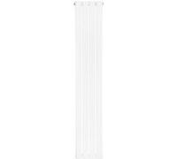 Radiateur Plat à 1 Colonne 1600 x 280 mm en Acier Blanc Verticale Blanc