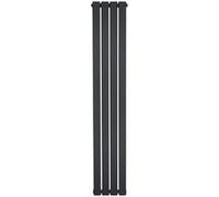 Radiateur Plat à 1 Colonne 1600 x 280 mm en Acier Gris Anthracite Verticale Anthracite