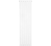 Radiateur Plat à 1 Colonne 1600 x 420 mm en Acier Blanc Verticale Blanc