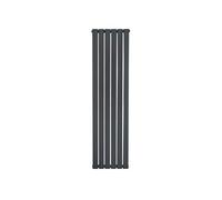 Radiateur Plat à 1 Colonne 1600 x 420 mm en Acier Gris Anthracite Verticale Anthracite
