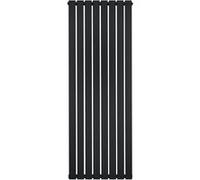 Radiateur Plat à 1 Colonne 1600 x 560 mm en Acier Noir Verticale