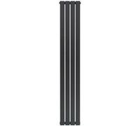 Radiateur Plat à 1 Colonne 1800 x 280 mm en Acier Gris Anthracite Verticale