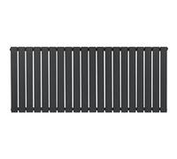 Radiateur Plat à 1 Colonne 600 x 1400 mm en Acier Gris Anthracite Horizontale