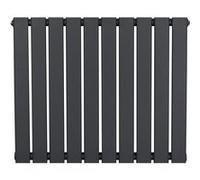 Radiateur Plat à 1 Colonne 600 x 700 mm en Acier Gris Anthracite Horizontale Anthracite