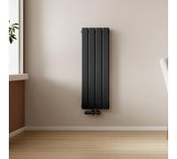 Radiateur plat EMKE, dimensions 90 x 30,4 cm, à double couche, puissance 559 W, couleur noire, radiateur à panneaux design