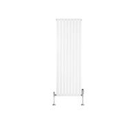 Radiateur Plat Verticale à 1 Colonne & Vannes 1800 x 560 mm en Blanc