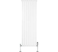Radiateur Plat Verticale à 1 Colonne & Vannes 1800 x 560 mm en Blanc