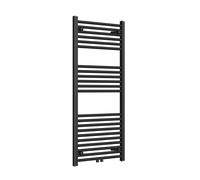 Radiateur Rosani Classic 60x120cm droit raccordement central 561watt noir mat AF-CN60120B