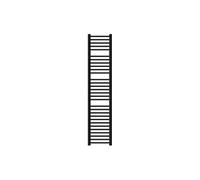 LuxeBath Radiateur Salle de Bain Design Sahara 300x1800 mm Noir Mat Droit avec Raccordement Latéral en Bas Sèche Serviettes Appareil de Chauffage Eau Chaude Mural Émetteur de Chaleur Moderne Robuste