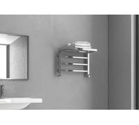 Radiateur sèche-serviette avec porte-serviette DESIGN 1 25 x50x 35 cm en chrome