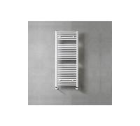 Radiateur sèche-serviette design vertical NILE 45x118 cm-Blanc---Blanc